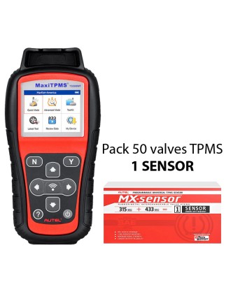 Pack 50 valves + MaxiTPMS TS508 offert