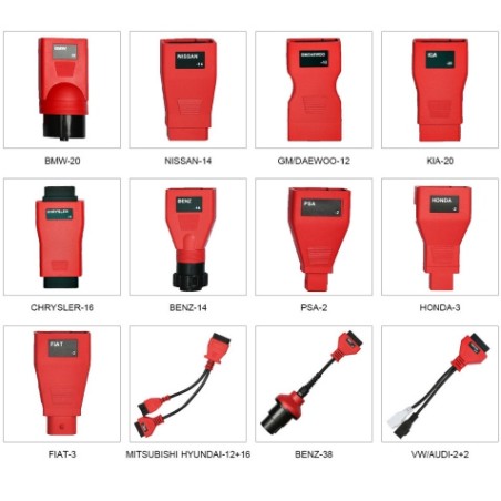 Pack 12 Adaptateurs OBD AUTEL