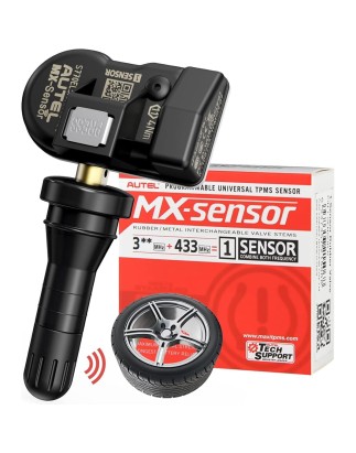 Valve (Caoutchouc) TPMS universelle programmable  433 - 315 MHZ